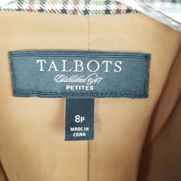 Talbots Multicolor Plaid Blazer - Picture 3 of 13